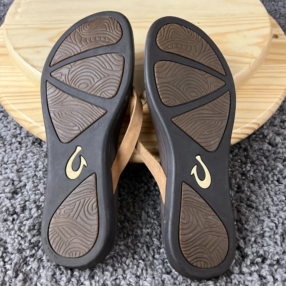 OluKai Brown Tan Sandals - Picture 9 of 9